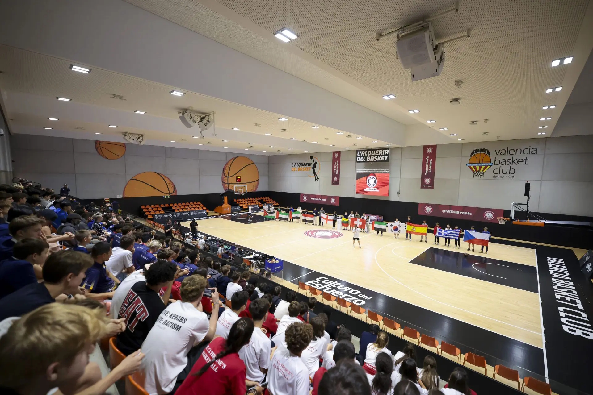 Courtside seating at the opening ceremony